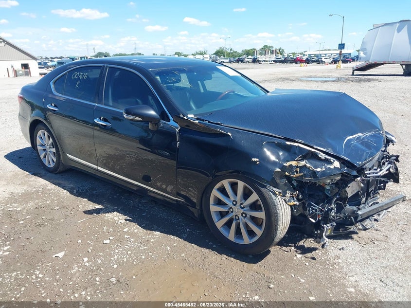 2010 Lexus Ls 460 VIN JTHCL5EF4A5007616 IAAI salvage auction — FRONT END, Clear (Indiana), sold $675 on 2026-07-29 (photo 1)