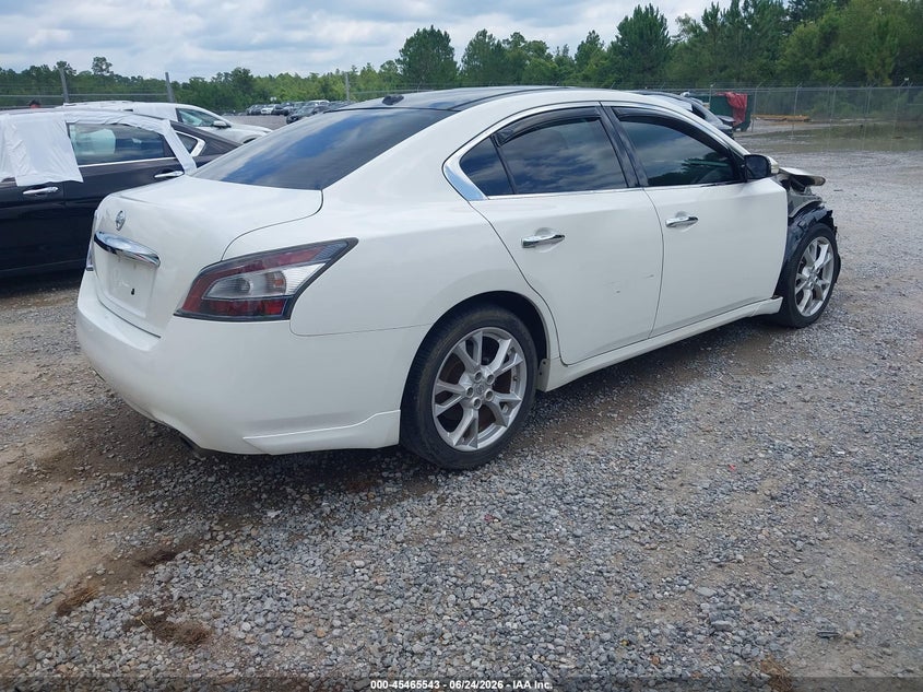 2012 Nissan Maxima VIN 1N4AA5AP8CC867875 IAAI salvage auction — SIDE, Salvage (Mississippi), sold $575 on 2026-07-11 (photo 4)