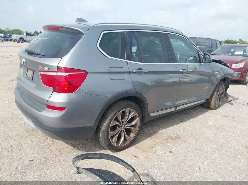 2015 BMW X3 VIN 5UXWX9C51F0D61930 IAAI salvage auction — NORMAL WEAR, Original (Texas), sold $550 on 2026-07-15 (photo 4)