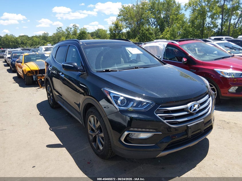 2018 Hyundai Santa fe VIN 5XYZWDLA6JG533693 IAAI salvage auction — HAIL, Salvage (Ohio), sold $3,700 on 2026-07-10 (photo 1)