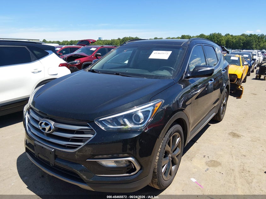 2018 Hyundai Santa fe VIN 5XYZWDLA6JG533693 IAAI salvage auction — HAIL, Salvage (Ohio), sold $3,700 on 2026-07-10 (photo 2)