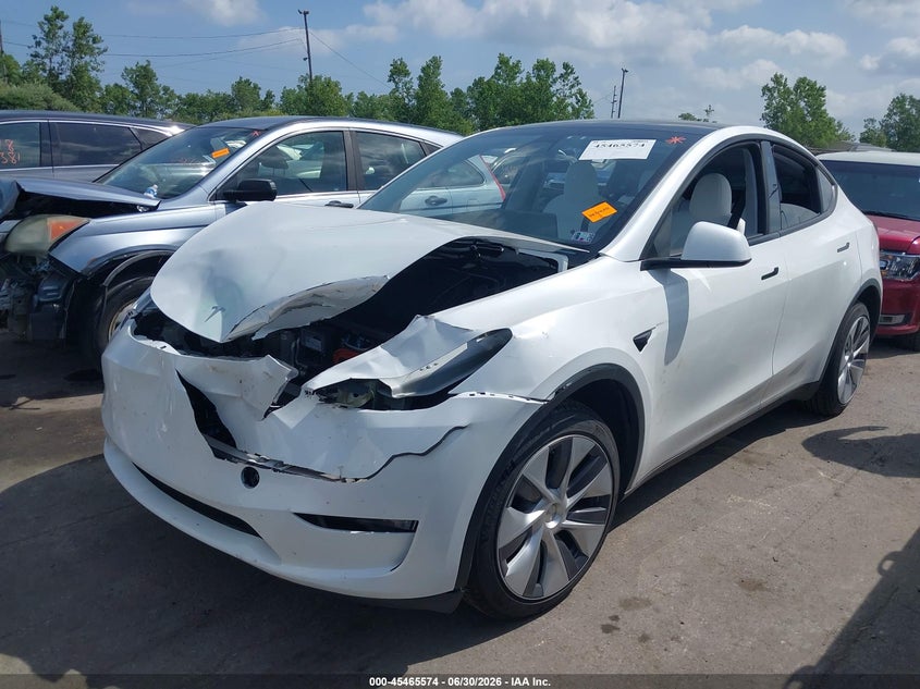 2023 Tesla Model y VIN 7SAYGDEE6PA114929 IAAI salvage auction — FRONT END, Salvage (Pennsylvania), sold $8,600 on 2026-07-09 (photo 2)