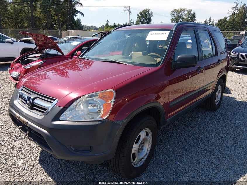 2002 Honda Cr-v VIN JHLRD78422C037423 IAAI salvage auction — REAR END, Bill Of Sale (Washington), sold $400 on 2026-07-22 (photo 2)