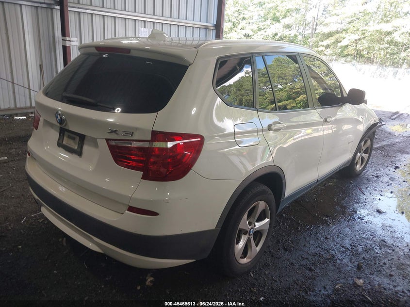 2011 BMW X3 VIN 5UXWX5C52BL707286 IAAI salvage auction — FRONT END, Clear (Virginia), sold $475 on 2026-07-23 (photo 4)
