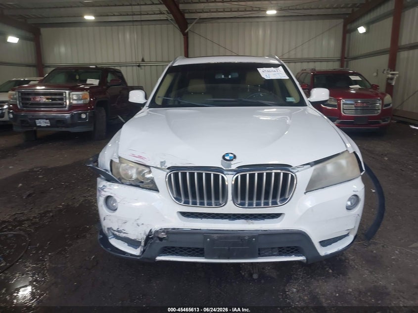 2011 BMW X3 VIN 5UXWX5C52BL707286 IAAI salvage auction — FRONT END, Clear (Virginia), sold $475 on 2026-07-23 (photo 6)
