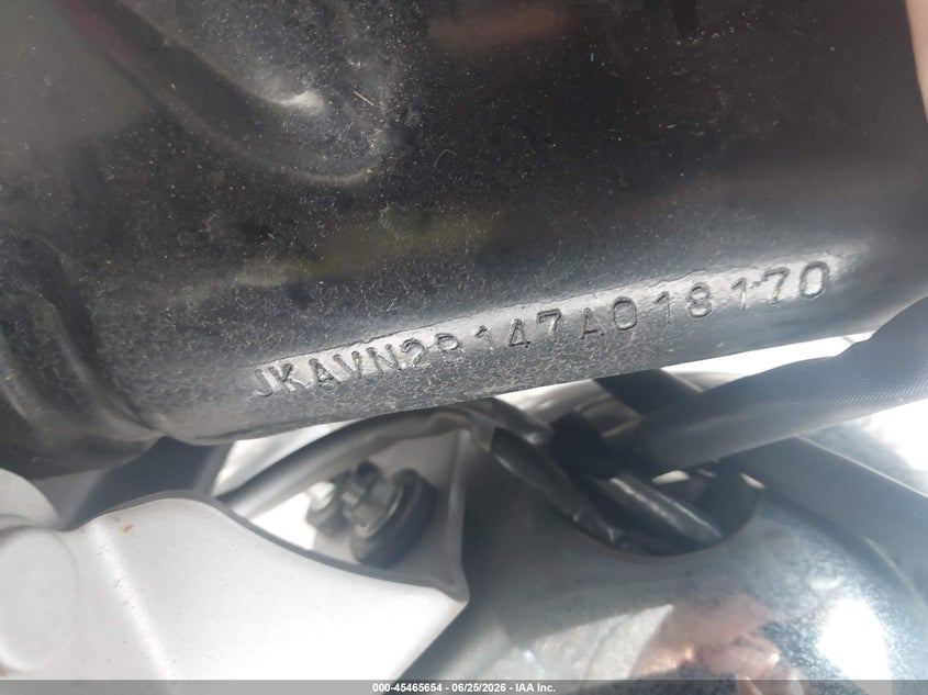 2007 Kawasaki Vn900 VIN JKAVN2B147A018170 IAAI salvage auction — NORMAL WEAR, Original (Ohio), sold $375 on 2026-07-08 (photo 9)