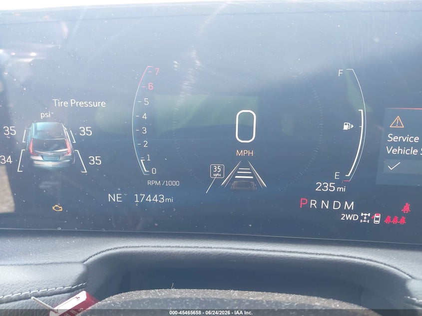 2025 Cadillac Xt4 VIN 1GYFZDR48SF130843 IAAI salvage auction — FRONT END, Salvage (Tennessee), sold $25 on 2026-07-31 (photo 7)