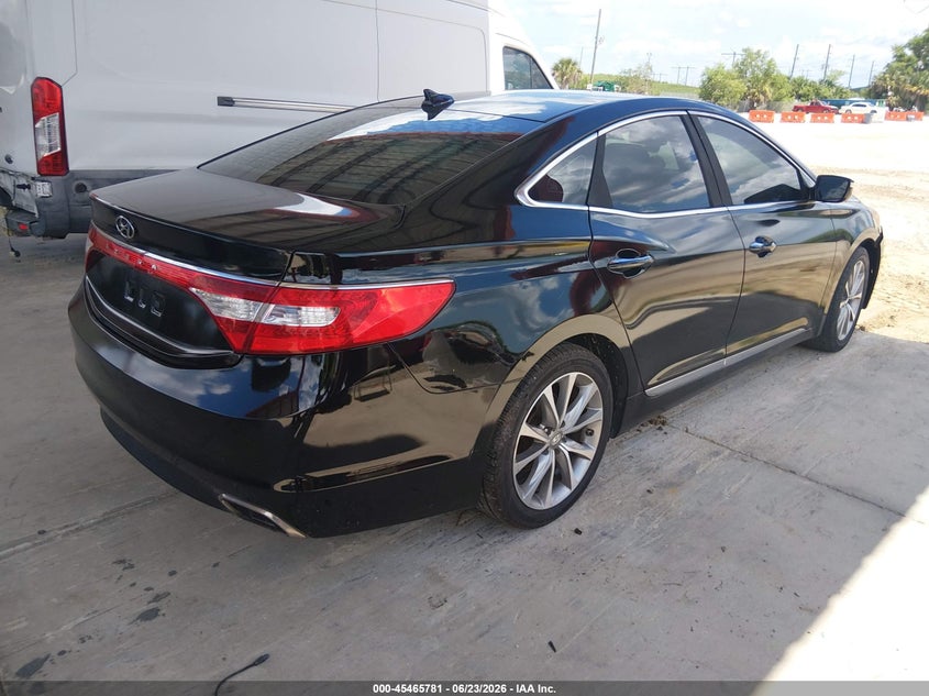 2016 Hyundai Azera VIN KMHFG4JG6GA513570 IAAI salvage auction — FRONT END, Rebuildable (Florida), sold $1,300 on 2026-07-28 (photo 4)