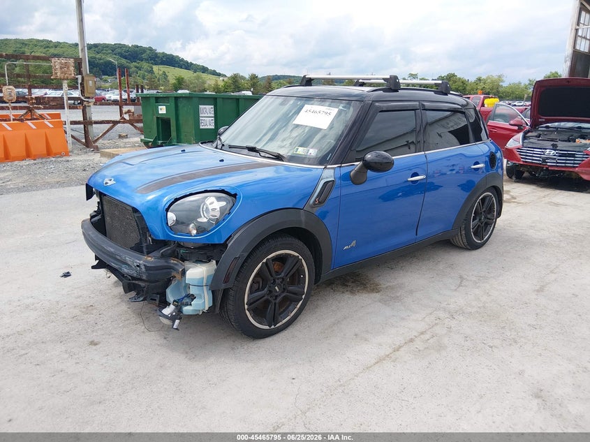 2014 Mini Countryman VIN WMWZC5C55EWM17540 IAAI salvage auction — FRONT END, Salvage (Pennsylvania), sold $1,150 on 2026-07-08 (photo 2)