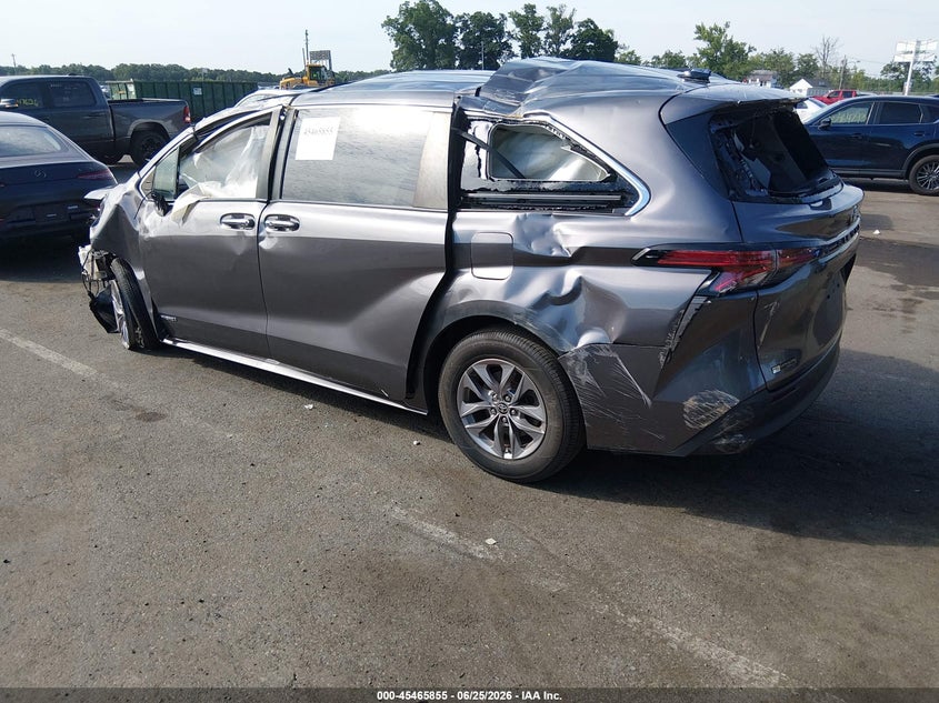 2021 Toyota Sienna VIN 5TDYRKEC0MS028648 IAAI salvage auction — FRONT END, Salvage Title, sold $1,900 on 2026-07-20 (photo 3)