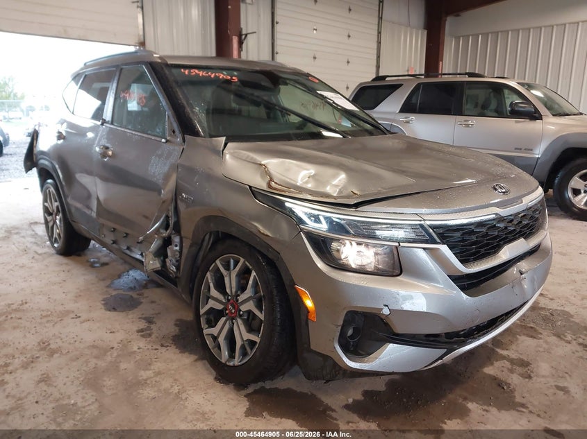 2021 Kia Seltos VIN KNDEUCA24M7150539 IAAI salvage auction — FRONT & REAR, Mv-907A (New York), sold $2,950 on 2026-07-14 (photo 6)