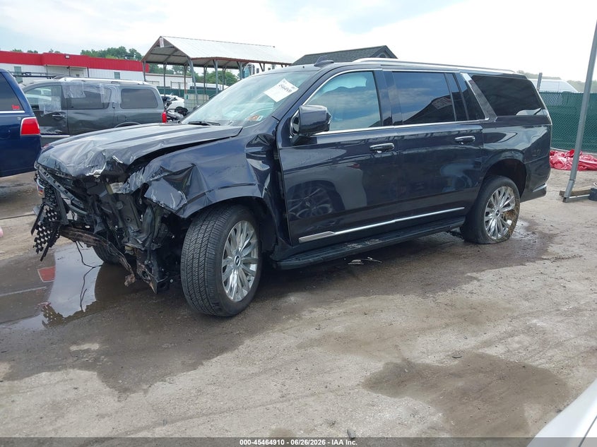 2024 Cadillac Escalade VIN 1GYS4KKL2RR148136 IAAI salvage auction — ROLLOVER, Salvage (West Virginia), sold $10,100 on 2026-08-20 (photo 2)