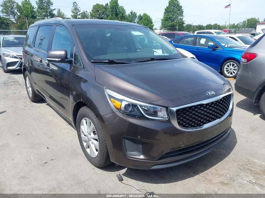 2017 Kia SEDONA VIN KNDMB5C1XH6248164 IAAI salvage auction — NORMAL WEAR, Clear (Virginia), sold $1,400 on 2026-07-06 (photo 1)
