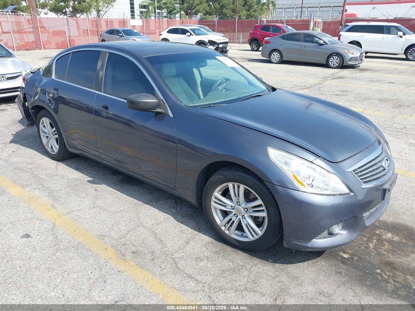 2011 Infiniti G25 VIN JN1DV6AP2BM830883 IAAI salvage auction — NORMAL WEAR, Salvage (California), sold $650 on 2026-07-28 (photo 1)