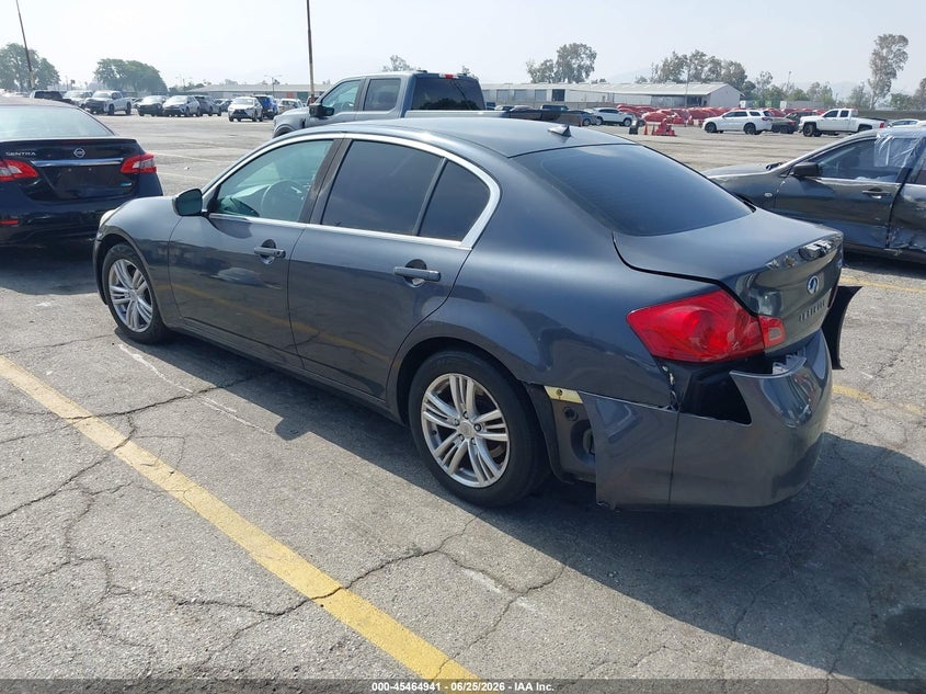 2011 Infiniti G25 VIN JN1DV6AP2BM830883 IAAI salvage auction — NORMAL WEAR, Salvage (California), sold $650 on 2026-07-28 (photo 3)