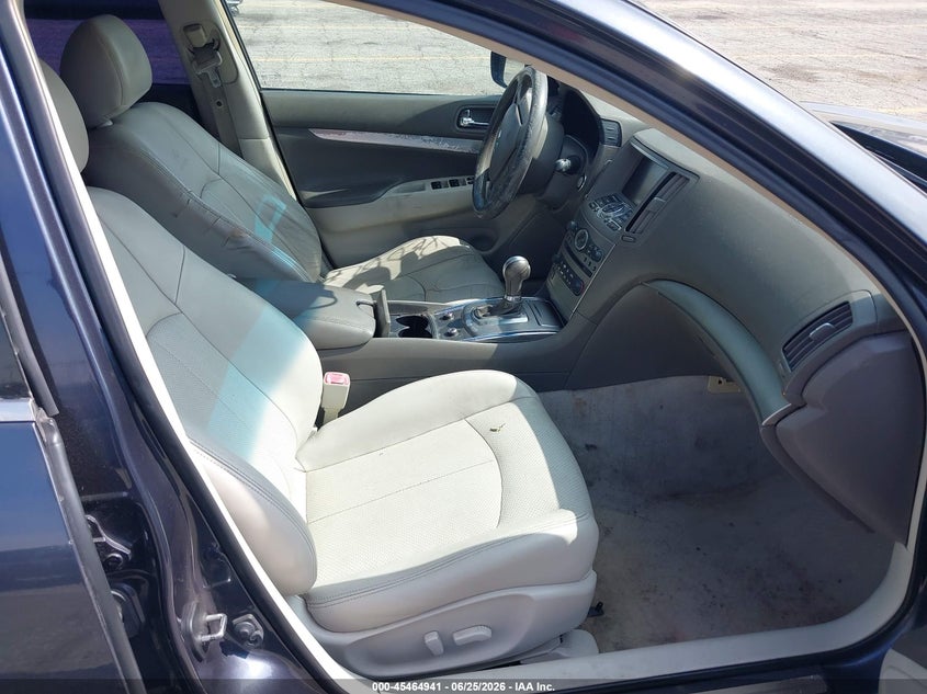 2011 Infiniti G25 VIN JN1DV6AP2BM830883 IAAI salvage auction — NORMAL WEAR, Salvage (California), sold $650 on 2026-07-28 (photo 5)
