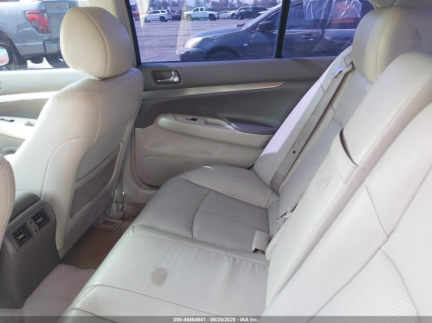 2011 Infiniti G25 VIN JN1DV6AP2BM830883 IAAI salvage auction — NORMAL WEAR, Salvage (California), sold $650 on 2026-07-28 (photo 8)