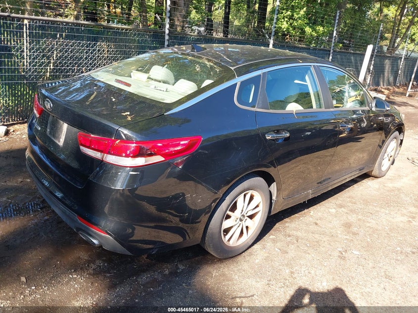 2017 Kia Optima VIN 5XXGT4L35HG161117 IAAI salvage auction — NORMAL WEAR, Clear (Virginia), sold $1,475 on 2026-07-23 (photo 4)