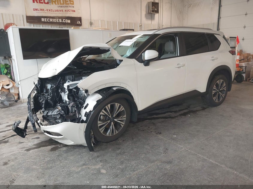 2023 Nissan Rogue VIN JN8BT3BB6PW496871 IAAI salvage auction — FRONT END, Salvage Title, sold $2,700 on 2026-08-01 (photo 2)
