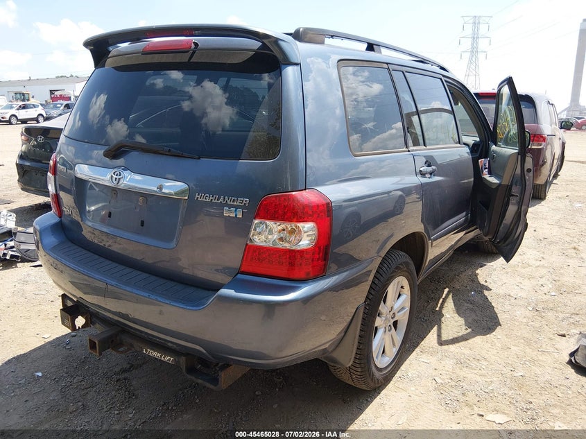 2006 Toyota Highlander hybrid VIN JTEEW21A160006000 IAAI salvage auction — RIGHT SIDE, Clear (Indiana), sold $25 on 2026-07-29 (photo 4)