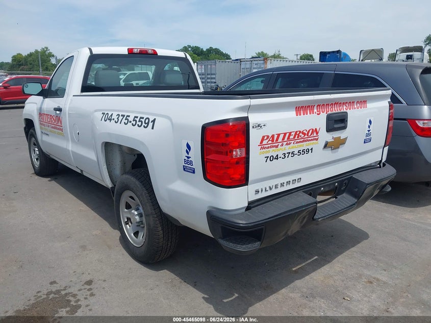 2018 Chevrolet Silverado VIN 1GCNCNEH7JZ225604 IAAI salvage auction — REAR END, Salvage (North Carolina), sold $3,650 on 2026-07-10 (photo 3)