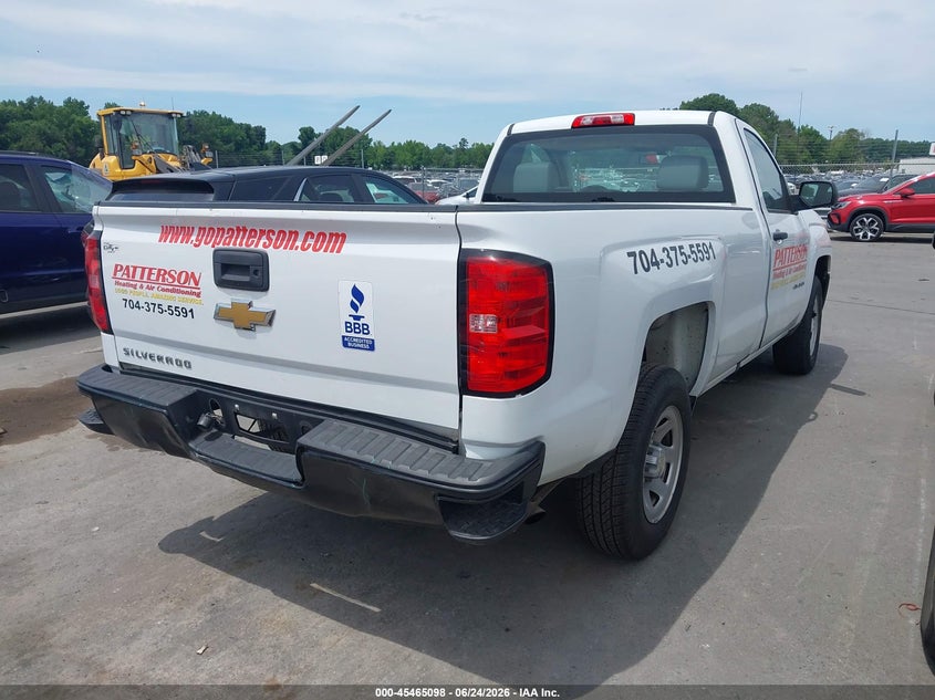 2018 Chevrolet Silverado VIN 1GCNCNEH7JZ225604 IAAI salvage auction — REAR END, Salvage (North Carolina), sold $3,650 on 2026-07-10 (photo 4)