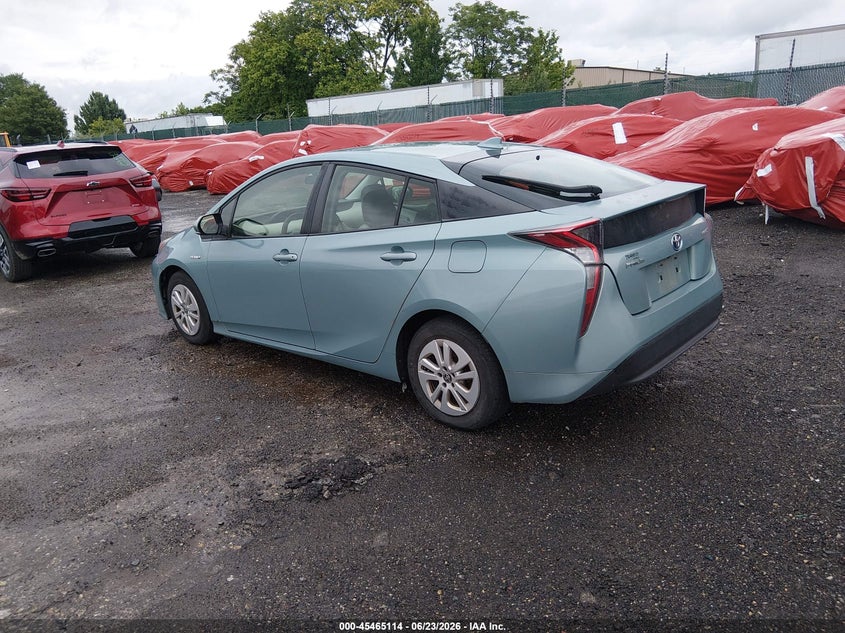 2016 Toyota Prius VIN JTDKBRFUXG3005104 IAAI salvage auction — NORMAL WEAR, Clear (Pennsylvania), sold $2,900 on 2026-07-24 (photo 3)