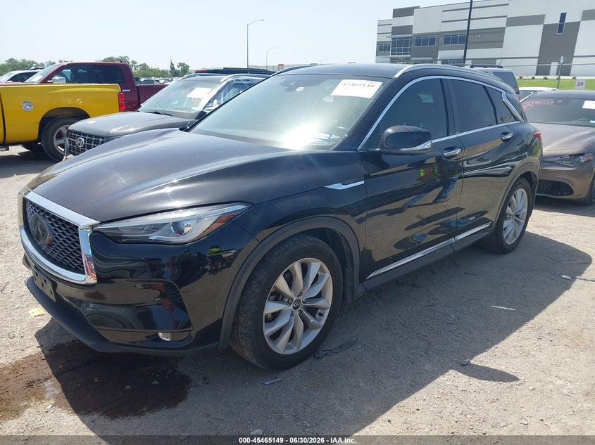 2019 Infiniti Qx50 VIN 3PCAJ5M33KF114890 IAAI salvage auction — HAIL, Salvage Title, sold $7,250 on 2026-10-20 (photo 2)