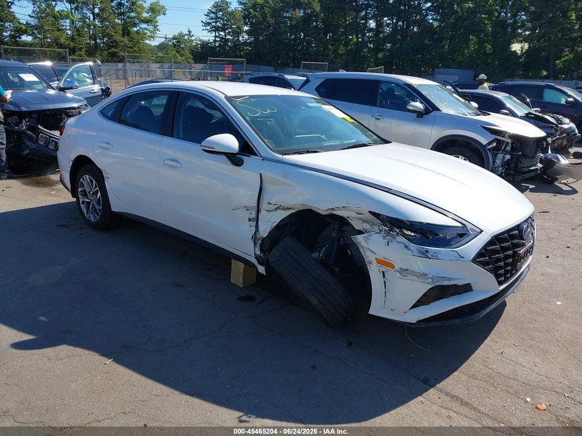 2021 Hyundai Sonata VIN 5NPEL4JAXMH085210 IAAI salvage auction — RIGHT FRONT, Mv-907A (New York), sold $2,425 on 2026-07-21 (photo 1)