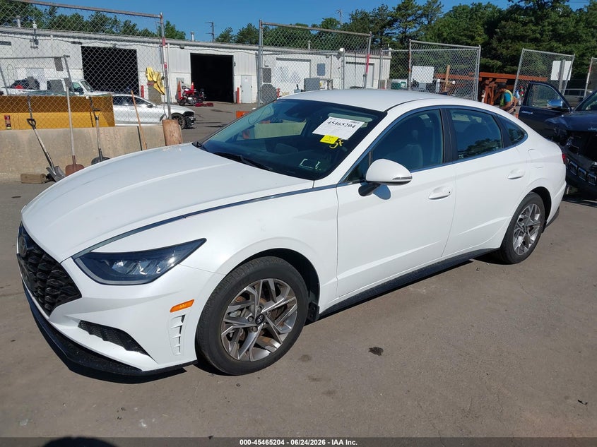 2021 Hyundai Sonata VIN 5NPEL4JAXMH085210 IAAI salvage auction — RIGHT FRONT, Mv-907A (New York), sold $2,425 on 2026-07-21 (photo 2)