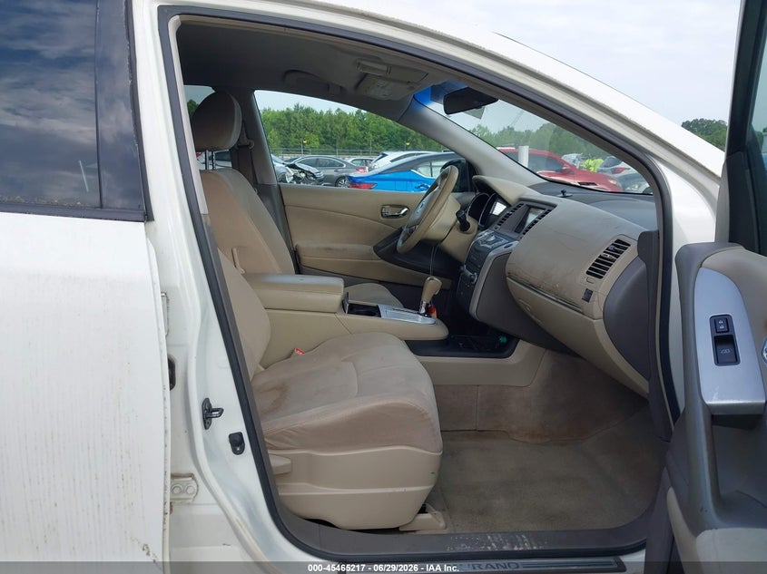 2010 Nissan Murano VIN JN8AZ1MU7AW004160 IAAI salvage auction — NORMAL WEAR, Clear (Tennessee), sold $300 on 2026-07-29 (photo 5)