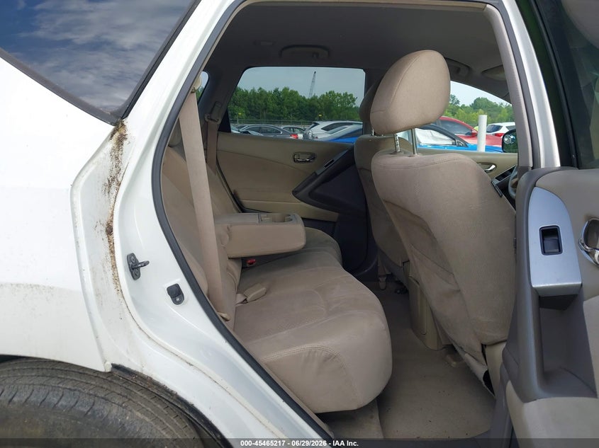 2010 Nissan Murano VIN JN8AZ1MU7AW004160 IAAI salvage auction — NORMAL WEAR, Clear (Tennessee), sold $300 on 2026-07-29 (photo 8)