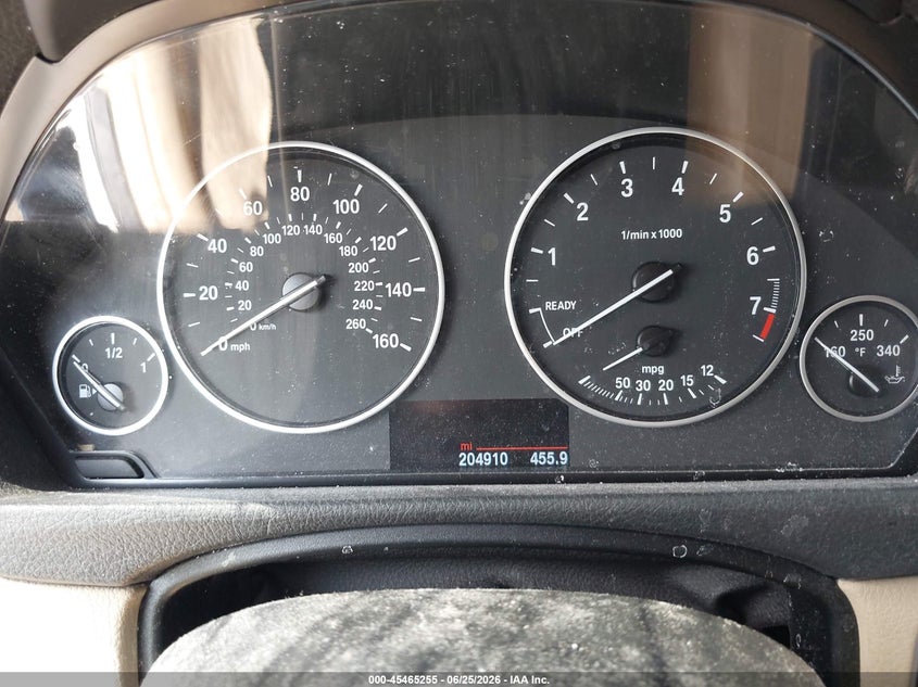 2014 BMW 3er VIN WBA3C1C59EK116212 IAAI salvage auction — FRONT END, Salvage Title, sold $500 on 2026-07-21 (photo 7)