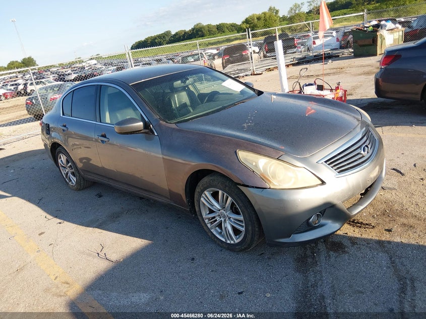 2011 Infiniti G25 VIN JN1DV6AR8BM652589 IAAI salvage auction — HAIL, Salvage (Iowa), sold $25 on 2026-07-28 (photo 1)