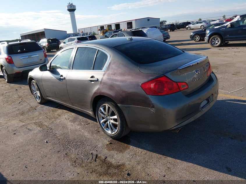 2011 Infiniti G25 VIN JN1DV6AR8BM652589 IAAI salvage auction — HAIL, Salvage (Iowa), sold $25 on 2026-07-28 (photo 3)