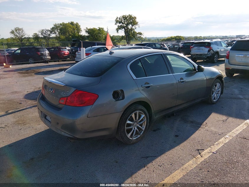 2011 Infiniti G25 VIN JN1DV6AR8BM652589 IAAI salvage auction — HAIL, Salvage (Iowa), sold $25 on 2026-07-28 (photo 4)