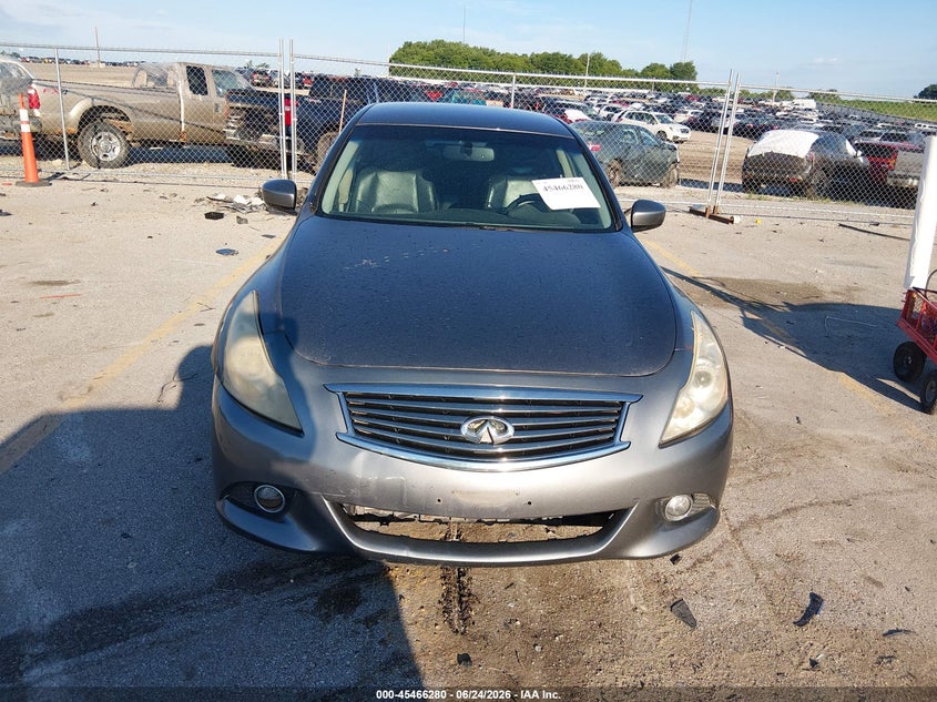 2011 Infiniti G25 VIN JN1DV6AR8BM652589 IAAI salvage auction — HAIL, Salvage (Iowa), sold $25 on 2026-07-28 (photo 6)