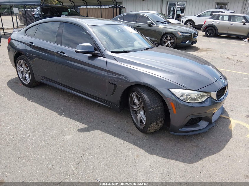 2015 BMW 4er VIN WBA4B3C56FD670445 IAAI salvage auction — LEFT SIDE, Salvage (Connecticut), sold $3,975 on 2026-08-20 (photo 1)