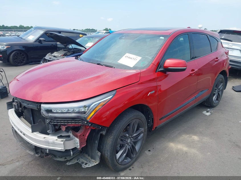 2020 Acura Rdx VIN 5J8TC1H6XLL015452 IAAI salvage auction — RIGHT FRONT, Salvage (North Carolina), sold $9,250 on 2026-07-22 (photo 2)