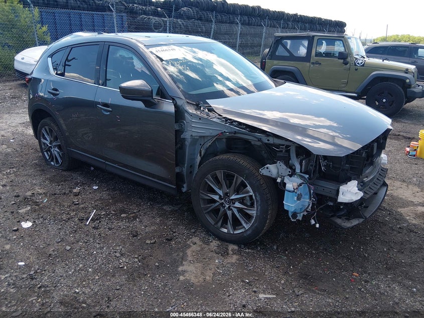2021 Mazda Cx-5 VIN JM3KFBEY1M0331572 IAAI salvage auction — FRONT END, Salvage Title, sold $6,100 on 2026-07-22 (photo 1)