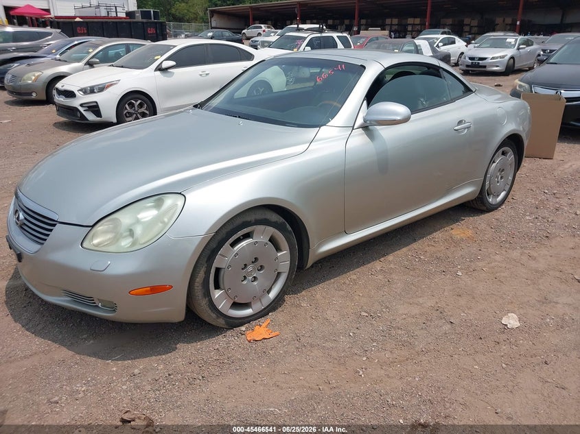 2003 Lexus Sc 430 VIN JTHFN48Y130048381 IAAI salvage auction — NORMAL WEAR, Clear (Alabama), sold $1,050 on 2026-07-29 (photo 2)