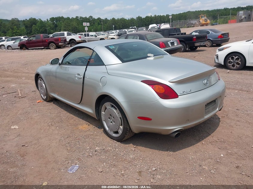 2003 Lexus Sc 430 VIN JTHFN48Y130048381 IAAI salvage auction — NORMAL WEAR, Clear (Alabama), sold $1,050 on 2026-07-29 (photo 3)