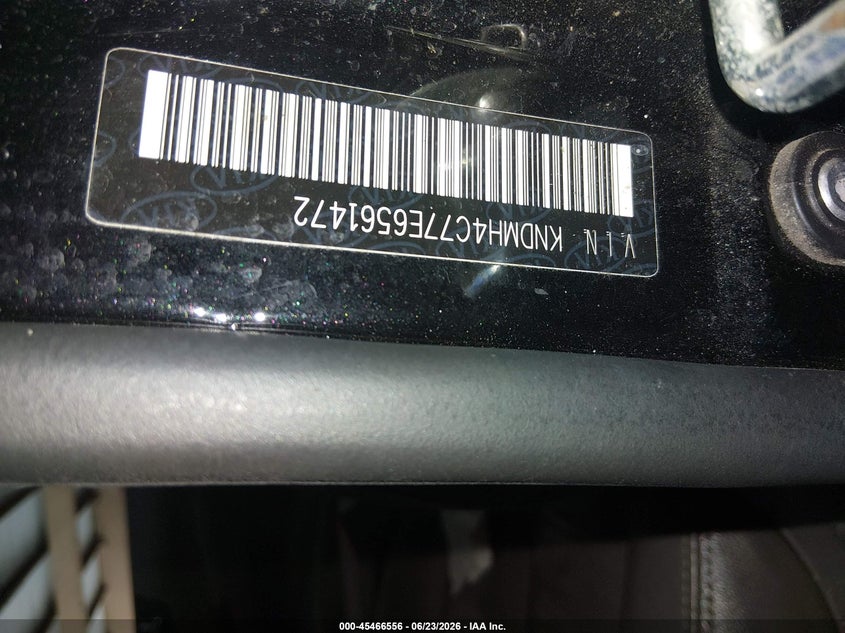 2014 Kia SEDONA VIN KNDMH4C77E6561472 IAAI salvage auction — NORMAL WEAR, Clear (Tennessee), sold $700 on 2026-07-13 (photo 9)