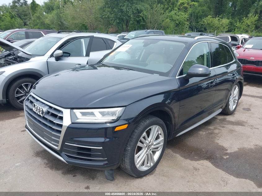 2018 Audi Q5 VIN WA1BNAFY5J2197096 IAAI salvage auction — RIGHT REAR, Salvage (Kansas), sold $9,050 on 2026-08-01 (photo 2)