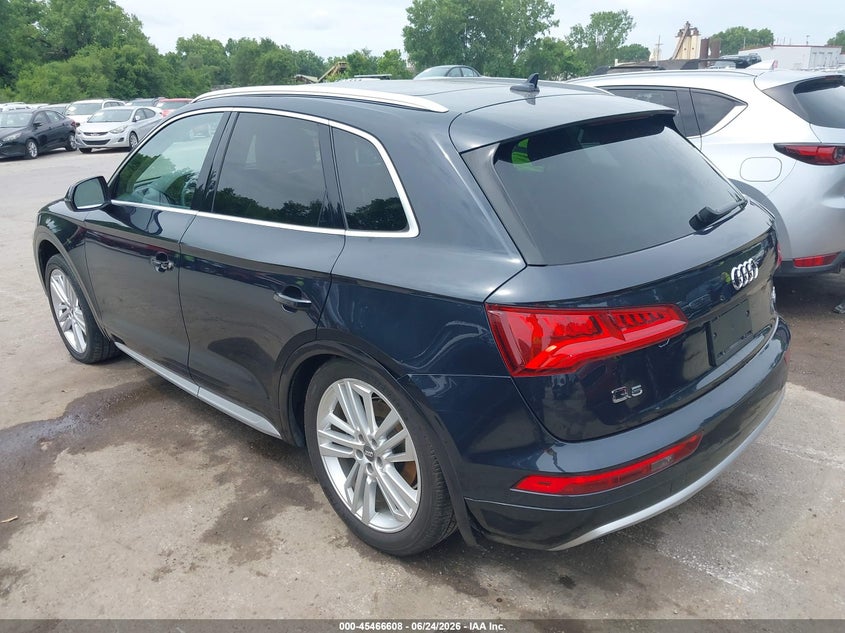 2018 Audi Q5 VIN WA1BNAFY5J2197096 IAAI salvage auction — RIGHT REAR, Salvage (Kansas), sold $9,050 on 2026-08-01 (photo 3)