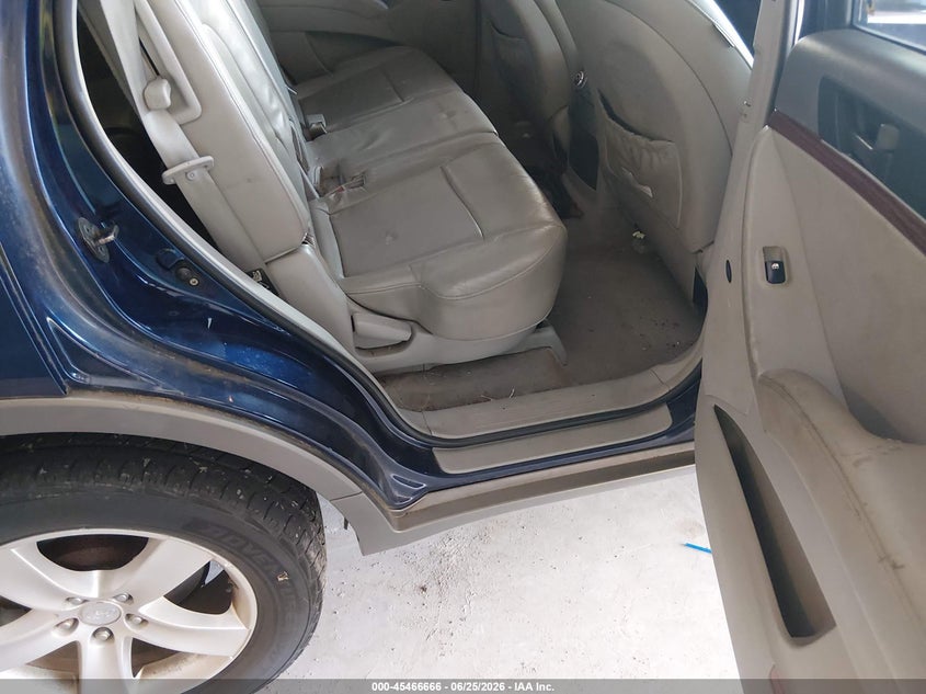 2007 Hyundai Veracruz VIN KM8NU13C47U006498 IAAI salvage auction — NORMAL WEAR, Clear (Tennessee), sold $275 on 2026-07-20 (photo 8)