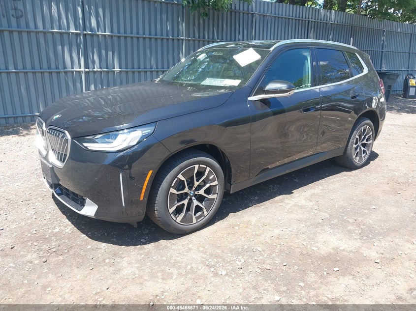 2026 BMW X3 VIN 5UX53GP09T9388730 IAAI salvage auction — RIGHT FRONT, Clear (New York), sold $35,850 on 2026-07-22 (photo 2)