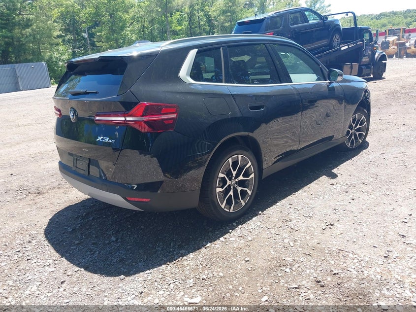 2026 BMW X3 VIN 5UX53GP09T9388730 IAAI salvage auction — RIGHT FRONT, Clear (New York), sold $35,850 on 2026-07-22 (photo 4)