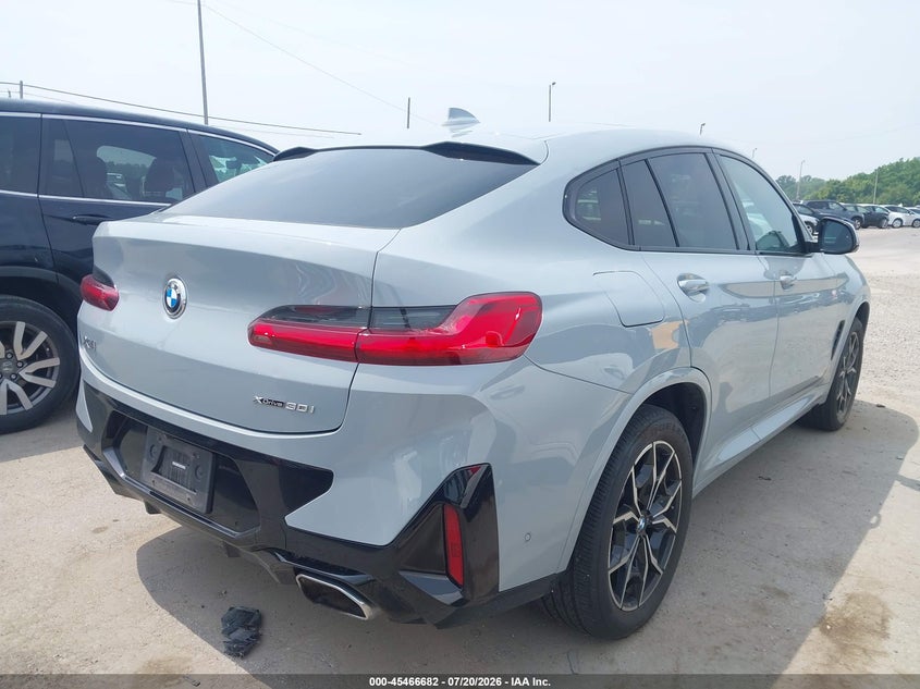 2023 BMW X4 VIN 5UX33DT09P9S11001 IAAI salvage auction — HAIL, Salvage Title, sold $26,150 on 2026-08-25 (photo 4)