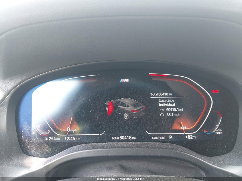 2023 BMW X4 VIN 5UX33DT09P9S11001 IAAI salvage auction — HAIL, Salvage Title, sold $26,150 on 2026-08-25 (photo 7)